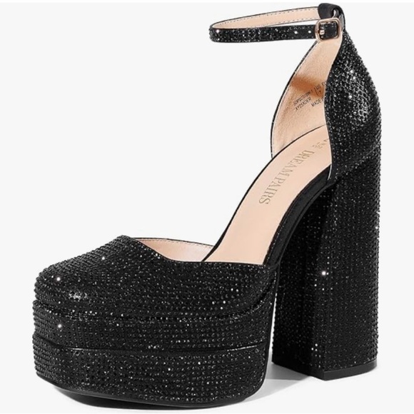 Dream Paris Bejewelled High Heel Grad Shoes Women’s 7 - Picture 7 of 7